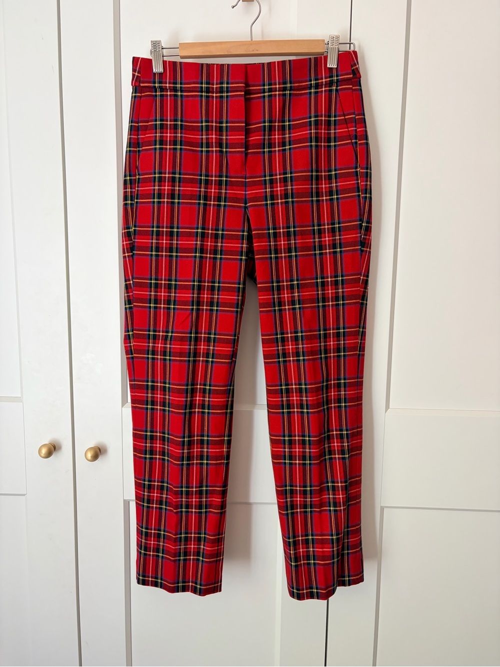 J. Crew Red Tartan Plaid Pants | 4